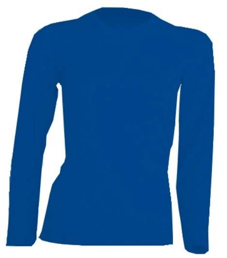 T-SHIRT DAMSKI z długim rękawem JHK TSRLCMF LS ROYAL BLUE
