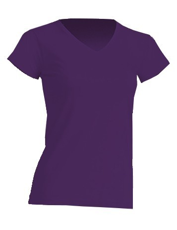 REGULAR LADY COMFORT V-NECK - PURPLE