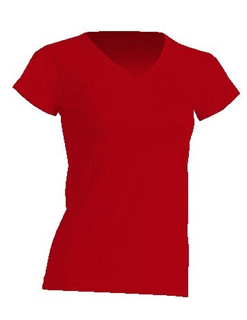 REGULAR LADY COMFORT V-NECK - RED