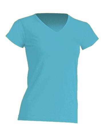REGULAR LADY COMFORT V-NECK - TURQUOISE