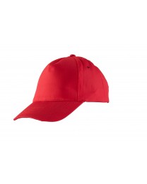 Czapka pięciopanelowa  CZA001 -  kolor RED