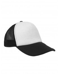Czapka pięciopanelowa TRUCKER poliester 100%  CZA610 - BLACK / WHITE