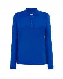 Polo damskie z długim rękawem JHK POPL 200 LS  ROYAL BLUE