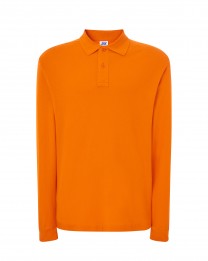 Polo męskie z długim rękawem JHK PORA 210 LS  ORANGE