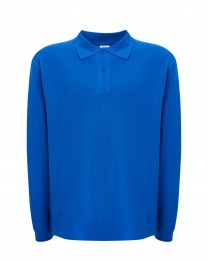 Polo męskie z długim rękawem JHK PORA 210 LS  ROYAL BLUE