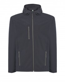 SOFTSHELL JACKET HOODED  - NAVY