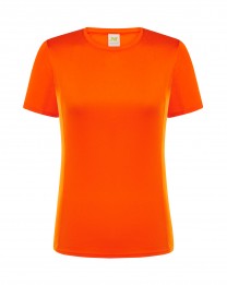 T-shirt  JHK, damski sportowy - SPORT T-SHIRT LADY -  ORANGE