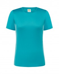 T-shirt  JHK, damski sportowy - SPORT T-SHIRT LADY -  TURQUOISE