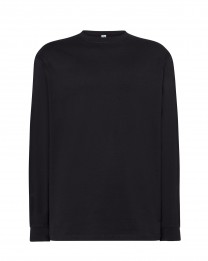 T-Shirt męski z długim rękawem  TSRA170LS  - BLACK