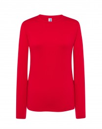 T-SHIRT DAMSKI z długim rękawem JHK TSRLCMF LS RED