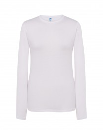 T-SHIRT DAMSKI z długim rękawem JHK TSRLCMF LS WHITE