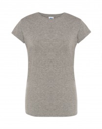 T-shirt damski JHK TSRLPRM - GREY MELANGE-