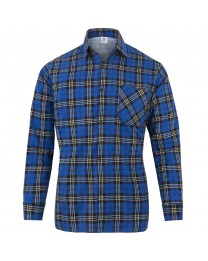 Koszula Flanelowa KOFL  - ROYAL BLUE SZKOCKA KRATA