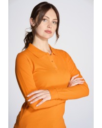 Polo damskie z długim rękawem JHK POPL 200 LS 