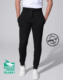 Spodnie SWEET PANTS CUFF FRENCH TERRY  - BLACK