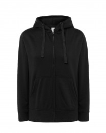 Bluza damska z kapturem, zapinana SWUL HOOD - BLACK