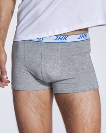 BIELIZNA BOKSERKI MĘSKIE KRÓTKIE - GREY MELANGE- 3 PACK