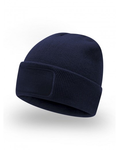 Czapka zimowa URBAN z naszywką  - NAVY