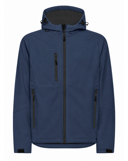SOFTSHELL WINDSTORM HOODED MAN - NAVY