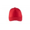 Czapka pięciopanelowa  CZA001 -  kolor RED