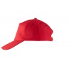 Czapka pięciopanelowa  CZA001 -  kolor RED