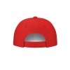 Czapka sześciopanelowa  CZA003  - kolor RED