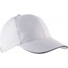 Czapka sześciopanelowa CZA006 WHITE / NAVY