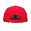 Czapka JUNIOR sześciopanelowa  CZA011 - RED