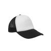 Czapka pięciopanelowa TRUCKER poliester 100%  CZA610 - BLACK / WHITE