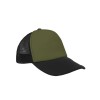 Czapka pięciopanelowa TRUCKER poliester 100%  CZA610 - KHAKI / BLACK