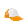 Czapka pięciopanelowa TRUCKER poliester 100%  CZA610 - ORANGE FLUOR / WHITE