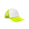 Czapka pięciopanelowa TRUCKER poliester 100%  CZA610 - GOLD FLUOR / WHITE