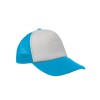 Czapka pięciopanelowa TRUCKER poliester 100%  CZA610 - TURQUOISE / WHITE