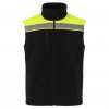 Kamizelka polarowa ostrzegawcza NEOPLUS FLHV400VEST - BLACK  / GOLD FLUOR