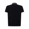 Polo męskie JHK PORA 210 CONTRAST BLACK/WHITE
