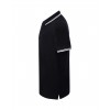 Polo męskie JHK PORA 210 CONTRAST BLACK/WHITE