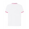 Polo męskie JHK PORA 210 CONTRAST WHITE/RED