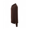 Polo męskie z długim rękawem JHK PORA 210 LS  CHOCOLATE
