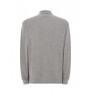 Polo męskie z długim rękawem JHK PORA 210 LS  GREY MELANGE