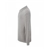 Polo męskie z długim rękawem JHK PORA 210 LS  GREY MELANGE