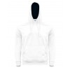 OCEAN KANGAROO HOODED CONTRAST WHITE/NAVY