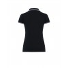 Polo damskie CONTRAST - BLACK / WHITE
