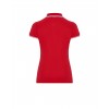 Polo damskie CONTRAST - RED / WHITE