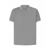 Polo męskie JHK PORA 210 CONTRAST GREY MELANGE / WHITE