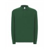 Polo męskie z długim rękawem JHK PORA 210 LS - BOTTLE GREEN