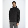 SOFTSHELL JACKET HOODED MAN - BLACK