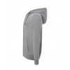 Bluza damska z kapturem, zapinana SWUL HOOD - GREY MELANGE