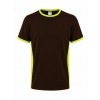 T-shirt NEOPLUS Duo Contrast TS60 - BLACK RUSTY / GOLD FLUOR