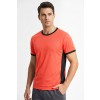 T-shirt NEOPLUS Duo Contrast HV TS60 - RED FLUOR / BLACK