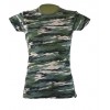 T-shirt damski JHK TSRLCMF - CAMOUFLAGE